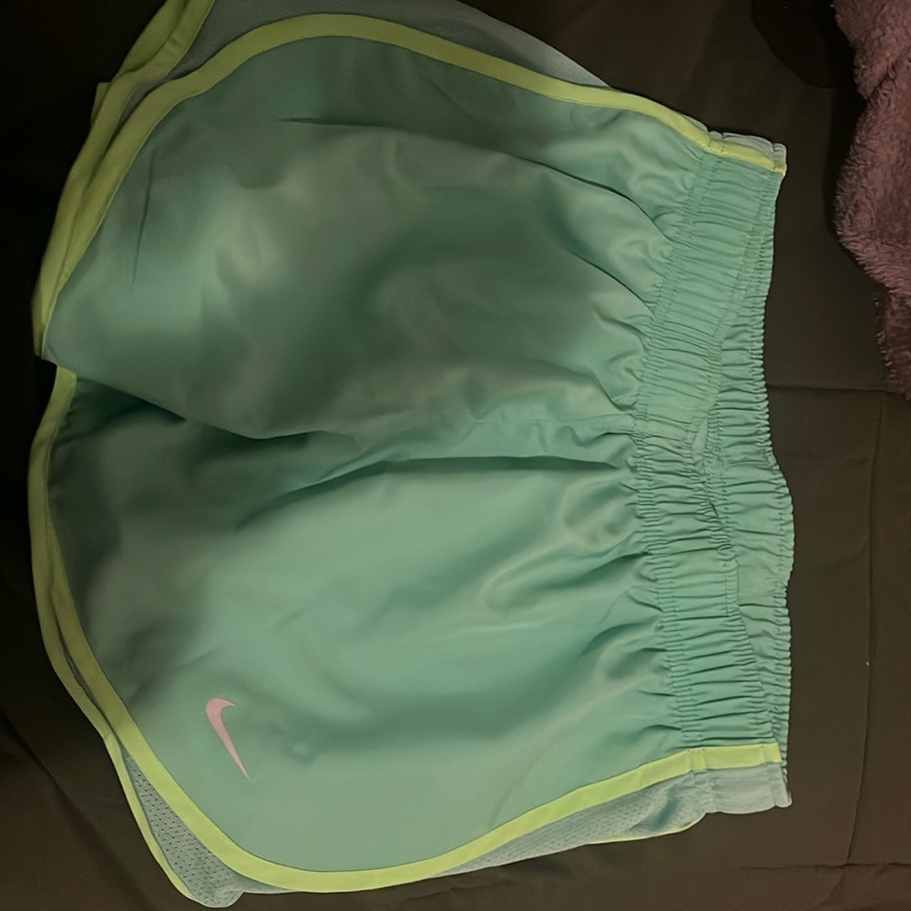 DriFit teal & black nike running shorts